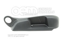 Obloženie rámu sedadla saténové čierne