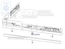 Ozdobný pás pre bočný diel