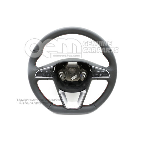 Multifunkčný volant (koža) chrómová/červená/čierna 575419091HUWA