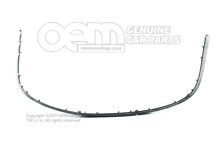 Ozdobná lišta nárazníka saténová čierna Škoda Superb 3U