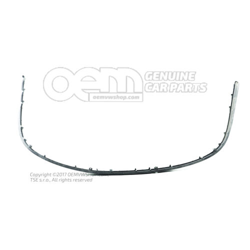 Ozdobná lišta nárazníka saténová čierna Škoda Superb 3U