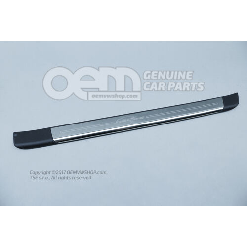 Lišta pre bočný člen saténová čierna