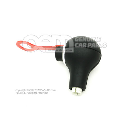 Rukoväť prevodovky (koža) duša (čierna) Audi TT / TTS Coupe / Roadster 8N