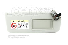 Slnečná clona so zrkadlom a krytom shetland