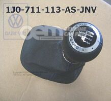 Hlavica rýchlost. páky (koža) s obkladom rých. páky (koža) čierna/modrá