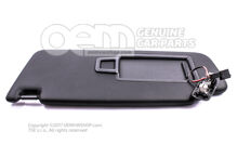 Slnečná clona so zrkadlom a krytom čierna (2)