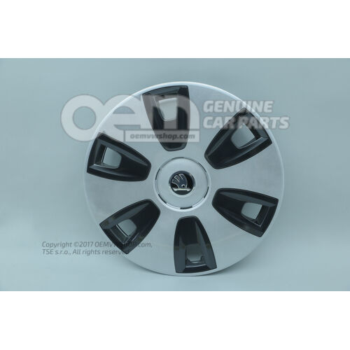 Ozdobné kryty kolies platina / sivá Škoda Rapid 5J