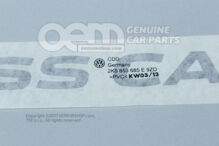 Filmový nápis diamant strieborná (tmavá) Volkswagen Caddy 2K (1)