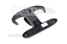 Úchyt tašky v háku na pripevnenie batožinového priestoru saténový čierny / duša (2)