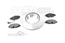 1 súprava brzdových kotúčov a brzdové obloženia s ukazovat. opotr. 'ECO' JZW698302CG (1)