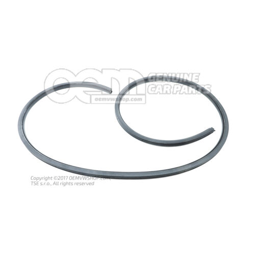 Tesnenie dverí, vnútorné saténové čierne