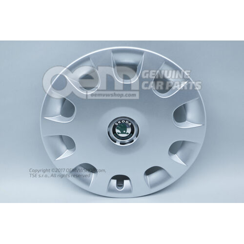 Ozdobné kryty kolies Kryt náboja čierny / lesklý chróm Škoda Octavia 1U