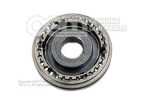 Synchronizačný prvok s posuvnou objímkou