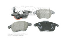 1 súprava brzd. obložení s indikáciou opotreb. pre kotúč. brzdu 3C0698151P