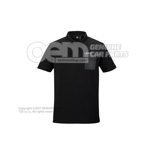 5HV084230A 041 Polo shirt, S, men's, Black, GTI Collection