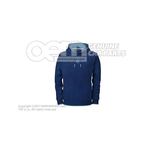 7TG084130D 287 Hooded sweatshirt, XL, men's, Blue/Petrol, California Collection