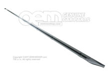 Vodiaca lišta saténová čierna