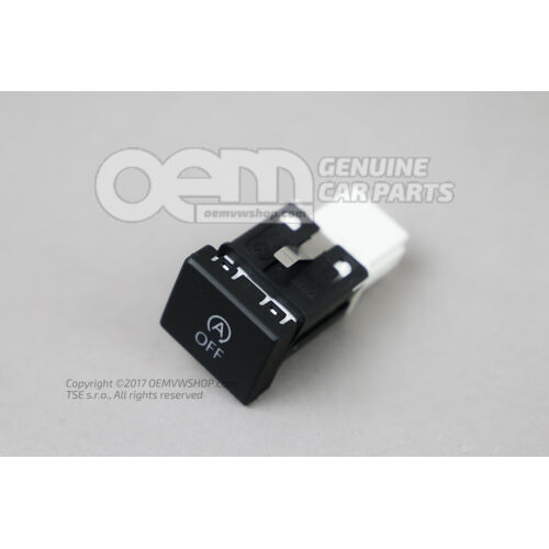 Tlačidlo pre štart-stop prevádzku saténové čierno / biele