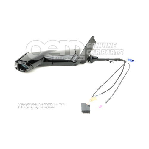 Digitálne vonkajšie zrkadlo čierna vysoko lesklá 4KE857409CT94