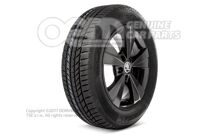 Kompletné zimné koleso 16"" hliníkový ráfik vhodný pre snehové reťaze Brilantná čierna metalíza 5E3073626  FL8