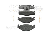 1 súpr. brzd. obložení pre kotúčovú brzdu (3)