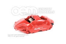 Audi e-tron GT červený strmeň bez brzdových doštičiek pre keramické brzdy rozmer 410x32mm zadný pravý 4J3615424AD (1)