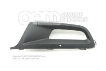 Krycia časť na nárazník saténová čierna