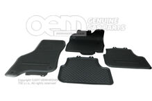 1 sada podložiek pod nohy (guma) 1 sada podložiek do každého počasia čierna Volkswagen e-Golf 5G