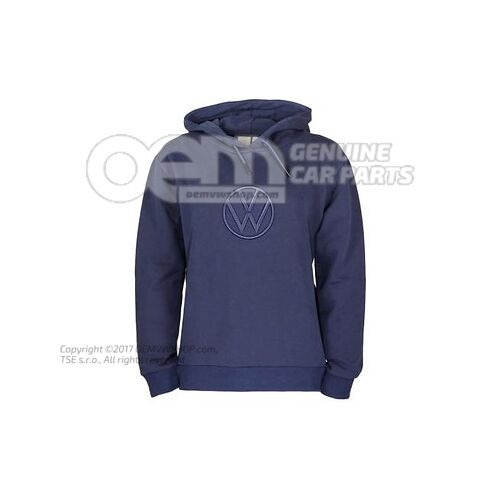 330084140B 530 Hooded sweatshirt, M, ladies', Dark Blue, Volkswagen Collection