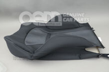 Poťah operadla (látkový) s vreckom na opierke duše (čierny) / sivý útes (2)