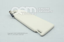 Slnečná clona s osvetleným zrkadlom a krycou kukuricou hodvábne béžová