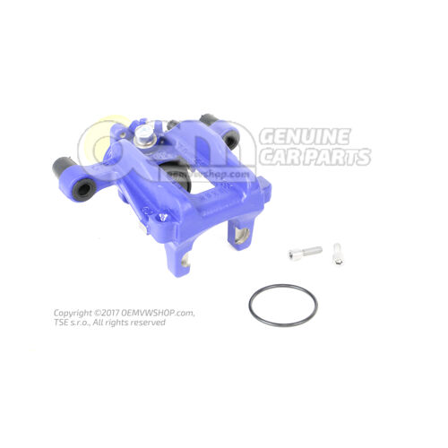 Volkswagen Golf 8R modrý strmeň pre brzdy rozmer 310x22mm zadný ľavý