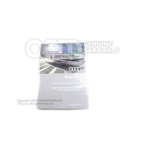 Activation document (navigation data) for mmi navigation system plus with hard drive 8V0060884FC