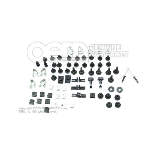 1 súpr. upevňovacích dielov pre nárazník