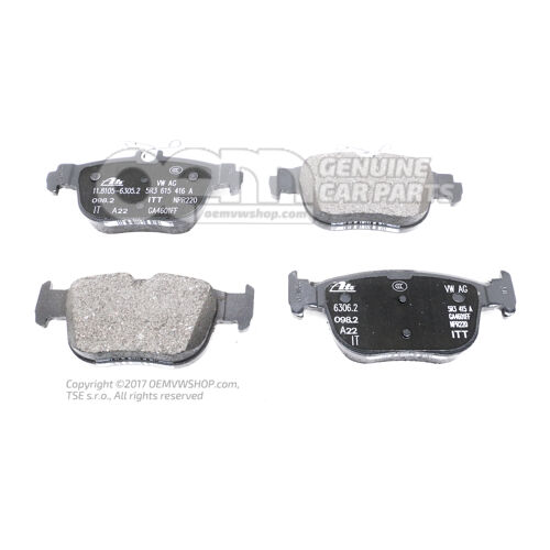 1 súpr. brzd. obložení pre kotúčovú brzdu 5WA698451G