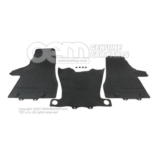 1 sada podložiek do každého počasia titánová čierna