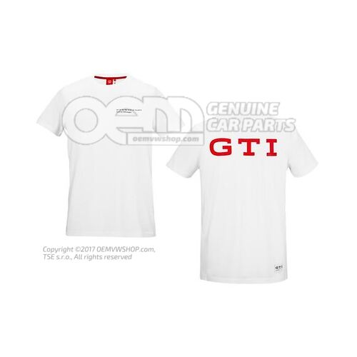 5HV084200A 084 T-shirt, S, men's, white, GTI Collection