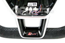 4K0419091BPXXC Audi RS6, RS7 C8 Multifunkčný vyhrievaný volant z alcantary s oceľovosivým prešívaním (13)