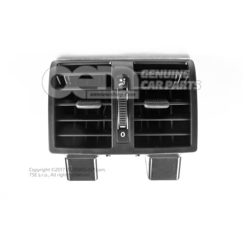 Vent saten black