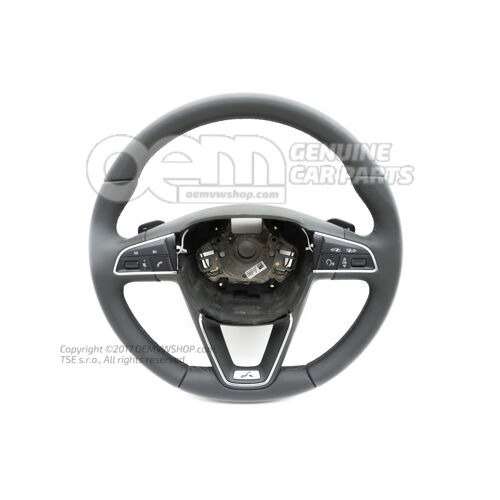 Multifunkčný volant (koža) čierna/chróm 7N5419091QMHK