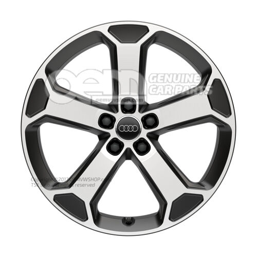 Hliníkový ráfik titánového vzhľadu, leštené Audi Q2 81