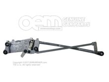 Upevnenie stierača okna s hnacou tyčou a kľukovým ramen.