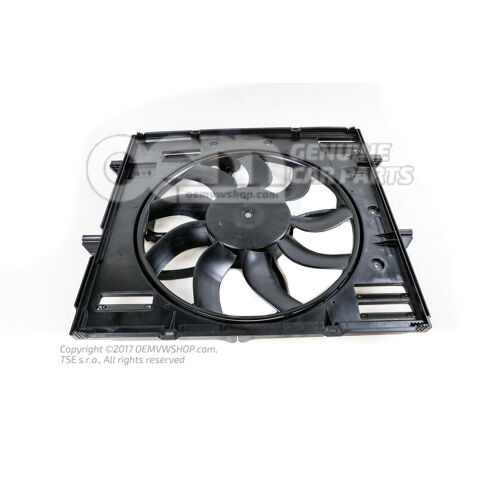 Ventilátor chladiča s krúžkom ventilátora