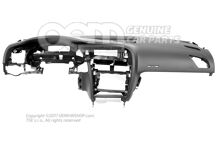 Palubná doska so vzduchovodom (čierna) Palubná doska so vzduchovodom (čierna)