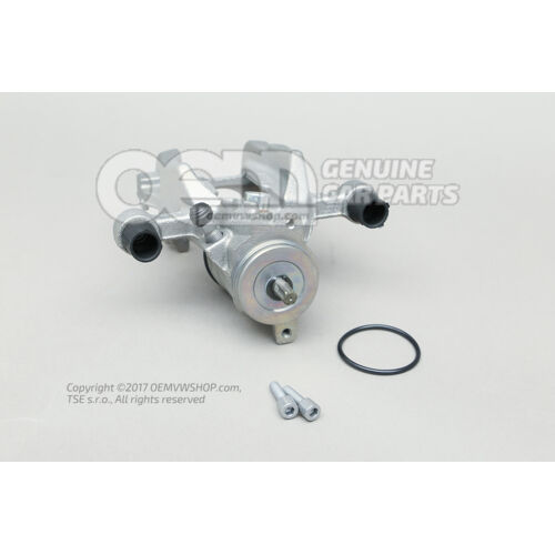 3Q0615423A Volkswagen Passat/Teramont/Tiguan/Audi A3/S3/Q3/TT/TTS Škoda Superb nelakovaný kryt brzdového strmeňa bez brzdových doštičiek rozmer 310x22mm zadný ľavý