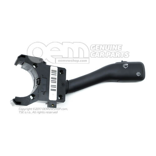 Spínač ovládania stieračov / stieračov saténový čierny