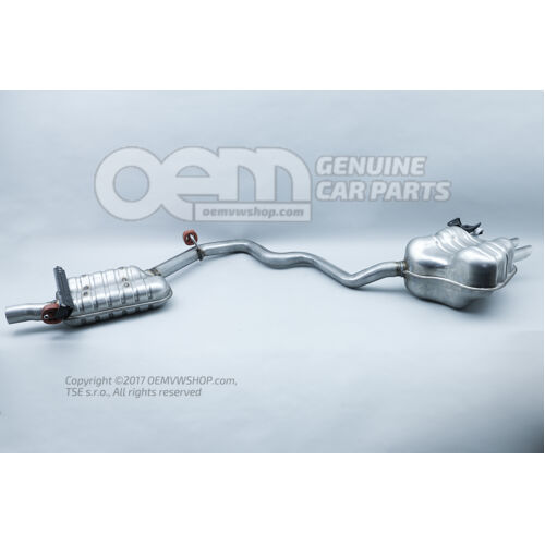 Stredný tlmič hluku s koncovým tlmičom hluku