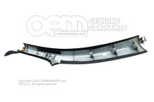 Obloženie A-stĺpika duša (čierne) Audi TT / TTS Coupe / Roadster 8N (1)