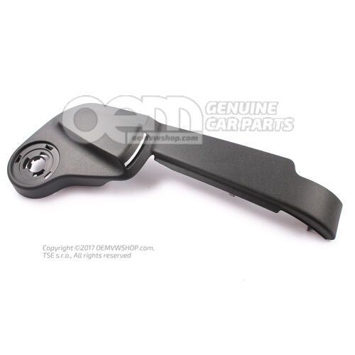 Obklad podstavca sedadla saténovo čierna 5JA881317A9B9