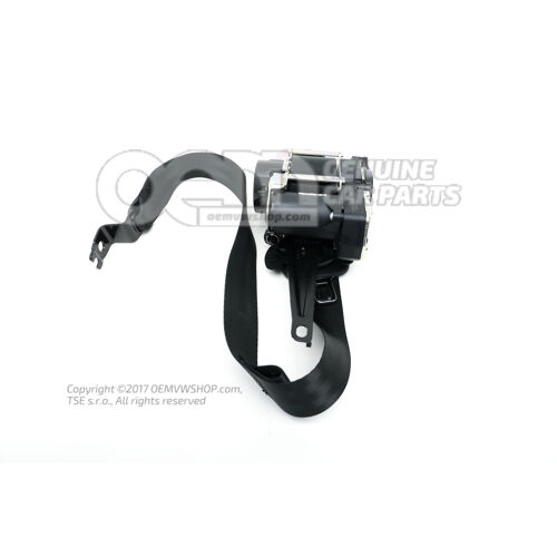 Trojbodový navíjací bezpečnostný pás s napínačom pásu a obmedzovačom tlaku v čiernej farbe 82G857705G 041